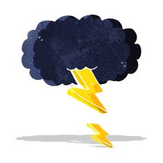 Cartoon Thundercloud N23