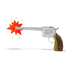 Cartoon Firing Gun N4 Free Image Download