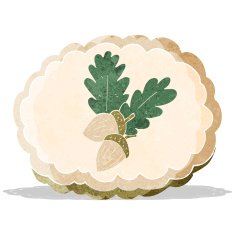 cartoon acorn symbol N4