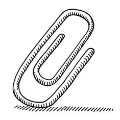 Paper Clip Symbol Drawing