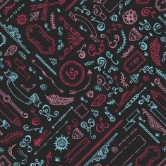 Seamless hand drawn doodle pattern N2
