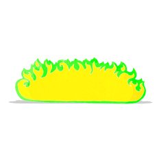 cartoon spooky fire border N11