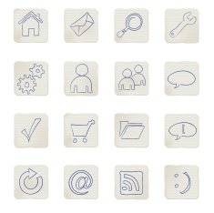 web icons doodles