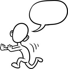 doodle small person - running scared