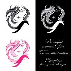 Womans face Template for your design