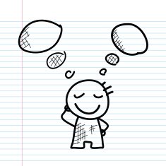 dream man cartoon sketch