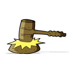 cartoon gavel banging N8