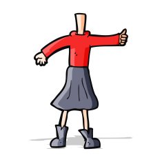 cartoon female body (add photos or mix and match cartoons) N186