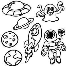 Outerspace and aliens collection N2