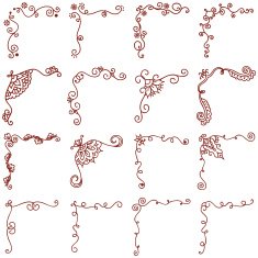 Mehndi Curly Corners