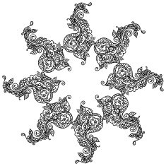 Henna Frame N2