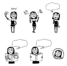 Doodle Zombie Girls
