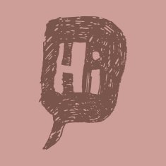 Hi speech bubble