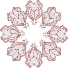 mehandi circle frame
