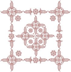 frame with henna design N2