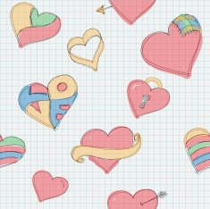 Seamless love doodle