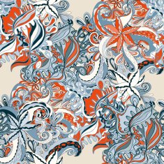 Abstract seamless hand-drawn pattern N61