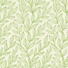 seamless pattern with green leaves