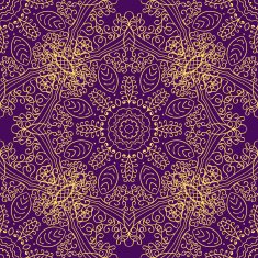 Vector mandala swirl seamless background N2