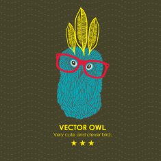 Cute indian owl