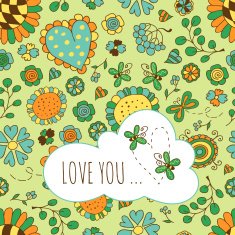 Floral Greeting Card N18