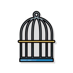 bird cage doodle N3