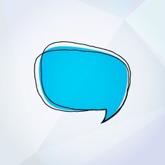 Colorful Vector Doodle Speech Bubble Drawing On Paper