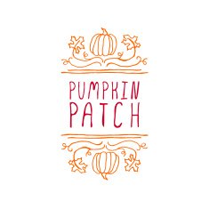 Pumpkin patch - typographic element N2