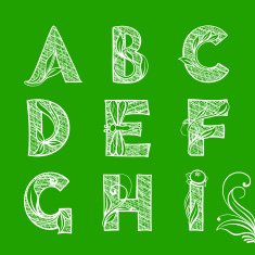 Hatching Freehand Font