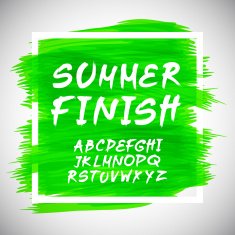 Brush Style Hand Draw Font Abc N2