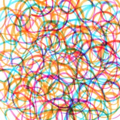 colored marker scribbles on a white background