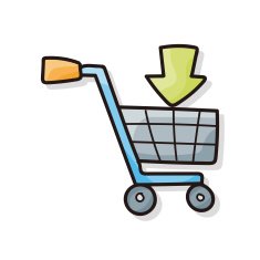 shopping cart doodle N11