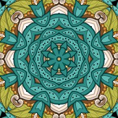 Vector Seamless Abstract Tribal Pattern N38