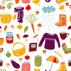 Seamless pattern Autumn