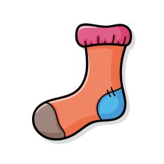 christmas socks doodle N17