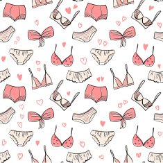Bra and panties seamless pattern N2