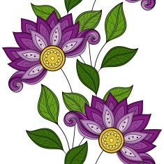 Vector seamless floral pattern N158