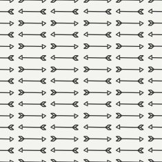Hand drawn seamless pattern with ethnic arrows Wrapping paper Doodles N4