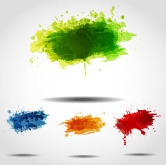 Set of bright grunge backgrounds N4