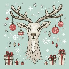Deer and gifts