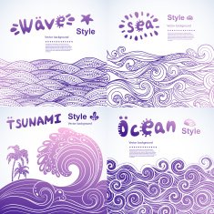 Vector abstract waves background N2