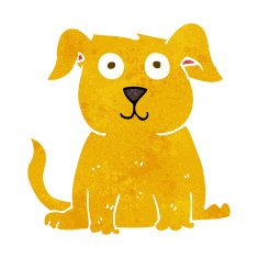 cartoon happy dog N63