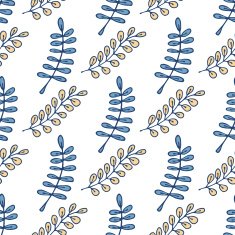 Seamless pattern with leaves N17