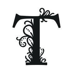 Set of Isolated stylized calligraphic illustrations N34