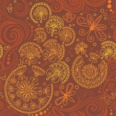 vector seamless color floral pattern N5