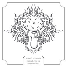 Mushroom and Abstract Pattern N2