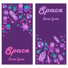 Space vertical banners