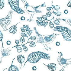 Floral Seamless Pattern Background Vector illustration N3