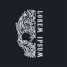 ornament skull art