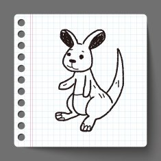 kangaroo doodle N9